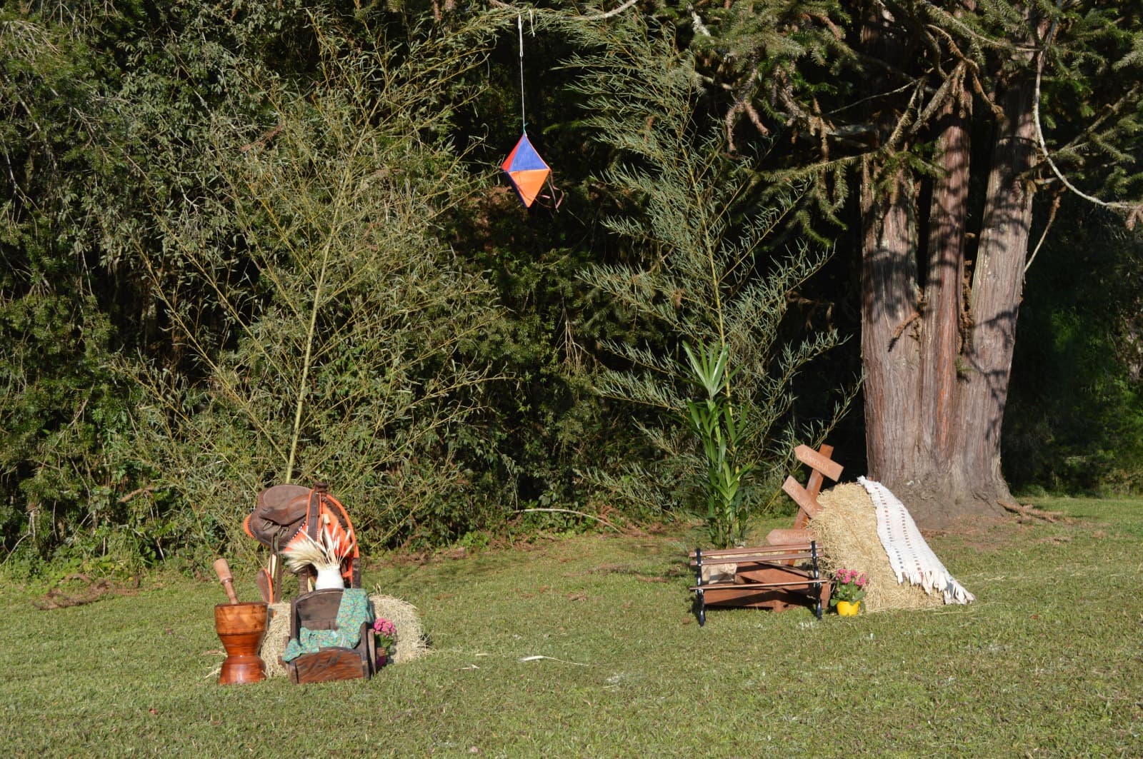 Decoração rústica da festa junina